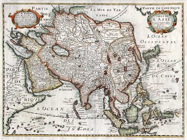 37-South, Texas, Mexico and Central America Map By Johannes Covens  &  Cornelis Mortier