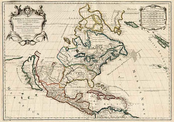 1-Midwest, North America and California Map By Alexis-Hubert Jaillot