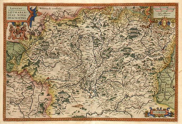 58-Europe and France Map By Abraham Ortelius