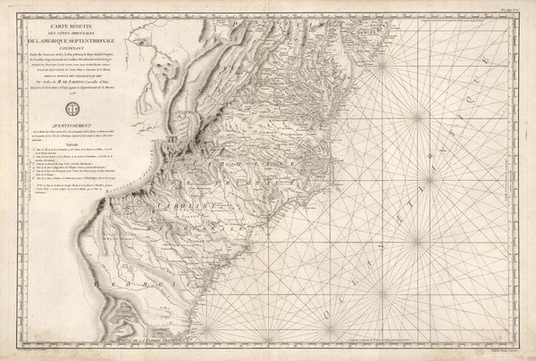 88-Mid-Atlantic and Southeast Map By Antoine Sartine