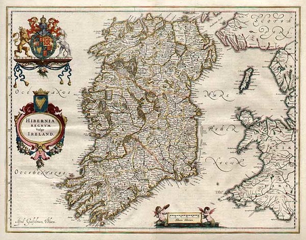 38-Scotland Map By Willem Janszoon Blaeu