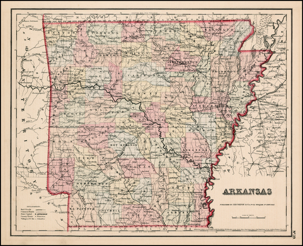 81-South Map By Joseph Hutchins Colton