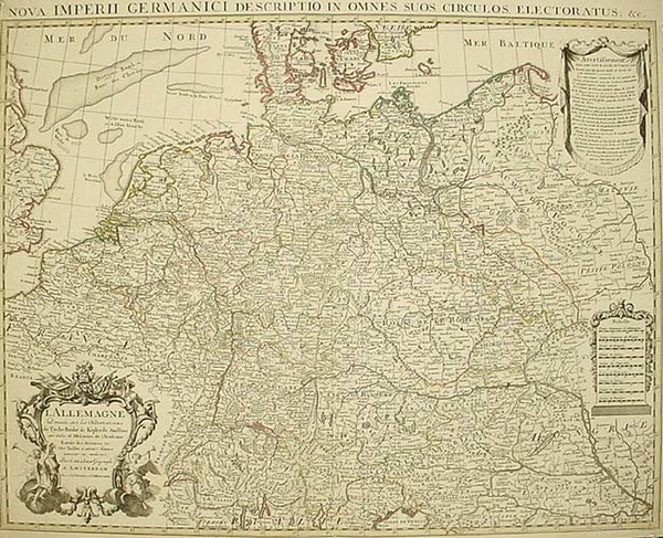 66-Europe, Netherlands, Poland, Baltic Countries and Germany Map By Johannes Covens  &  Pierre