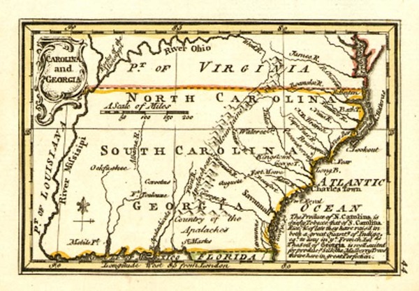 80-South and Southeast Map By John Gibson