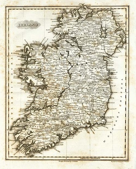 92-Europe and British Isles Map By Samuel Walker