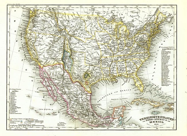 35-United States and Texas Map By Joseph Meyer