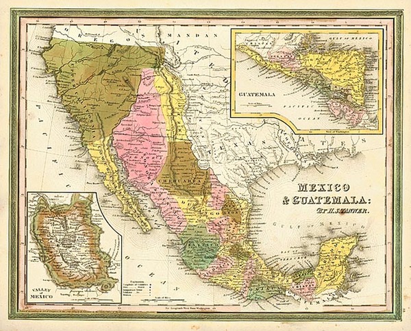 31-Texas, Southwest, Mexico and California Map By Henry Schenk Tanner