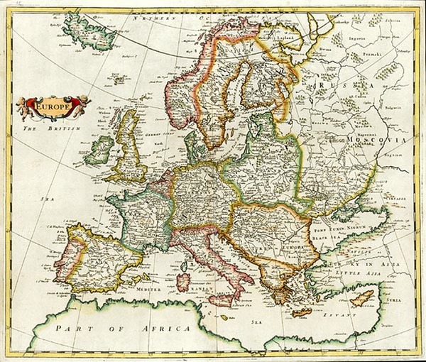 76-Europe and Europe Map By John Senex