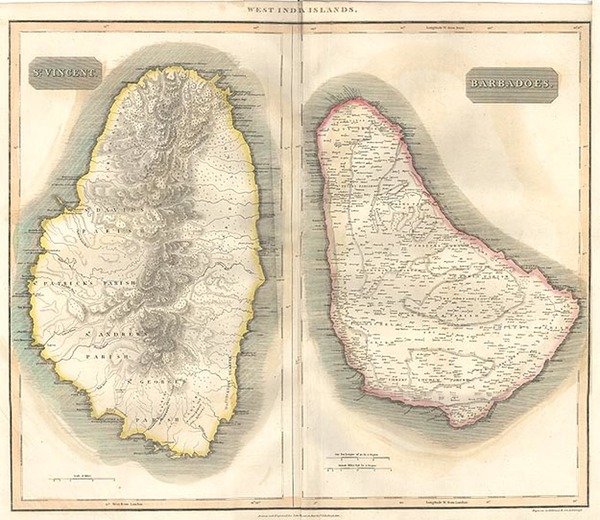 59-Caribbean Map By John Thomson
