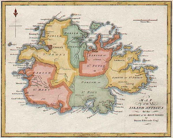 69-Caribbean Map By Bryan Edwards  &  John Stockdale