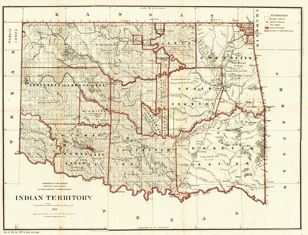 36-Plains and Southwest Map By General Land Office