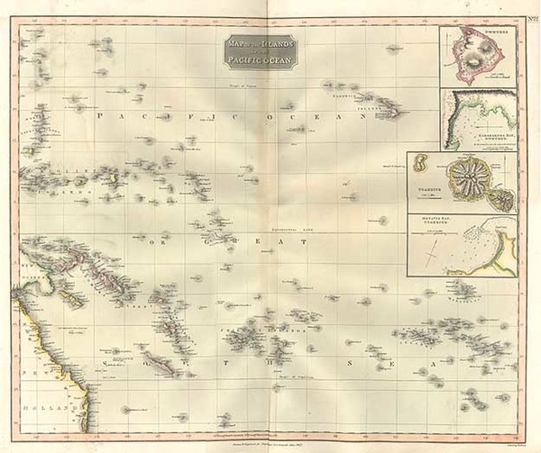 96-World, Australia & Oceania, Pacific, Oceania, Hawaii and Other Pacific Islands Map By John 