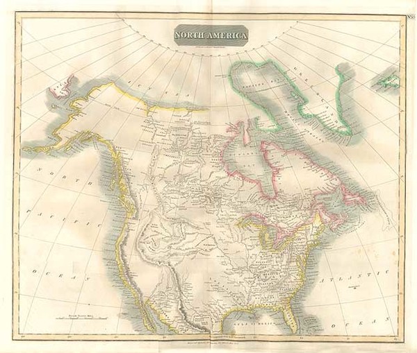 46-North America and Canada Map By John Thomson