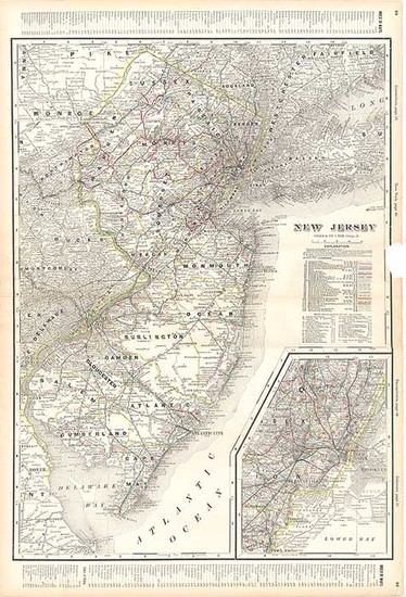 51-Mid-Atlantic Map By George F. Cram