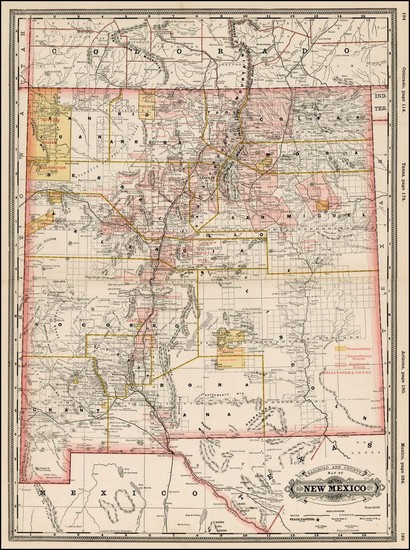 8-Southwest Map By George F. Cram