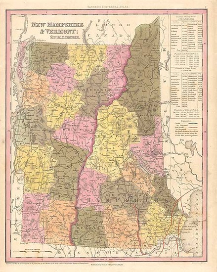 20-New England Map By Henry Schenk Tanner