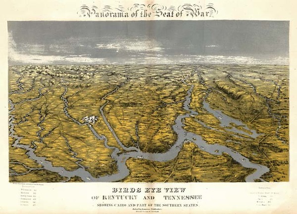 94-South and Southeast Map By John Bachmann