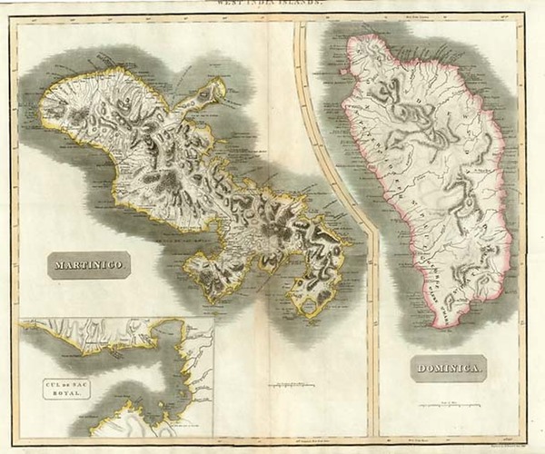 78-Caribbean Map By John Thomson