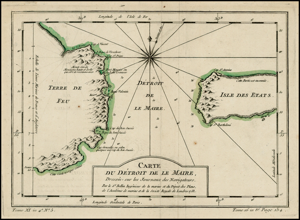 27-South America Map By Jacques Nicolas Bellin