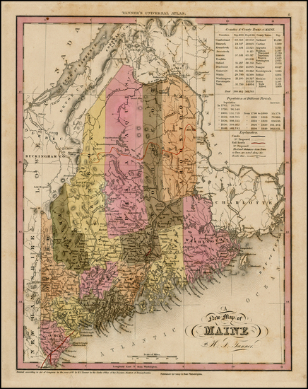 88-New England Map By Henry Schenk Tanner