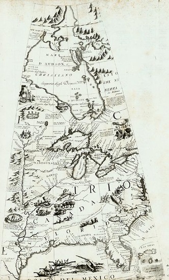 45-Southeast, Texas, Midwest and Plains Map By Vincenzo Maria Coronelli