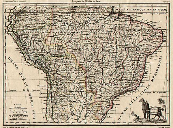 45-South America Map By Conrad Malte-Brun