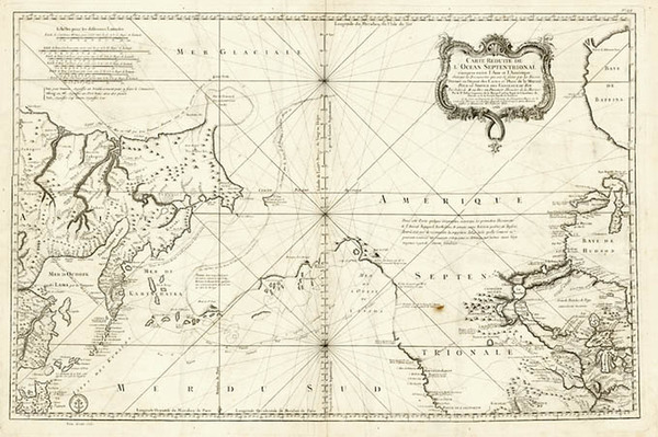 70-Midwest, Alaska and Canada Map By Jacques Nicolas Bellin