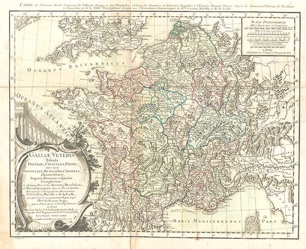 85-Europe and France Map By Louis Charles Desnos