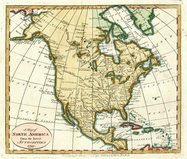 55-North America Map By John Payne