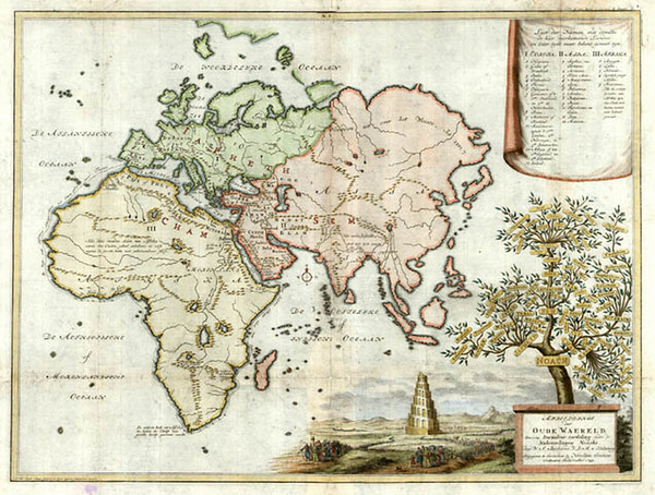 94-World, World, Asia, Asia, Southeast Asia and Holy Land Map By Willem Albert Bachienne