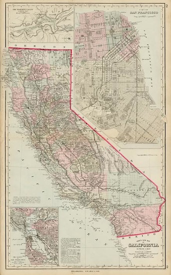 32-California Map By O.W. Gray & Son