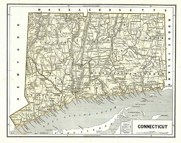 11-New England Map By Sidney Morse  &  Samuel Breese