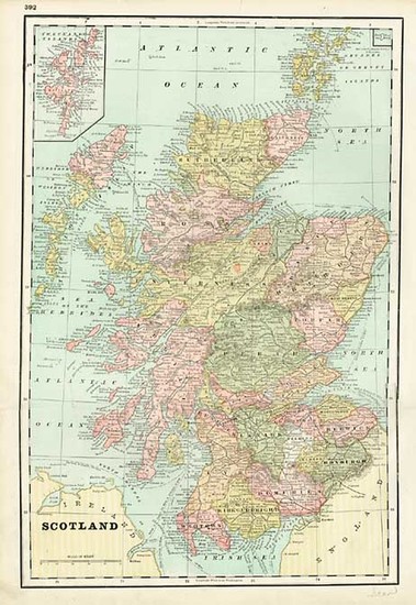 1-Europe and British Isles Map By George F. Cram