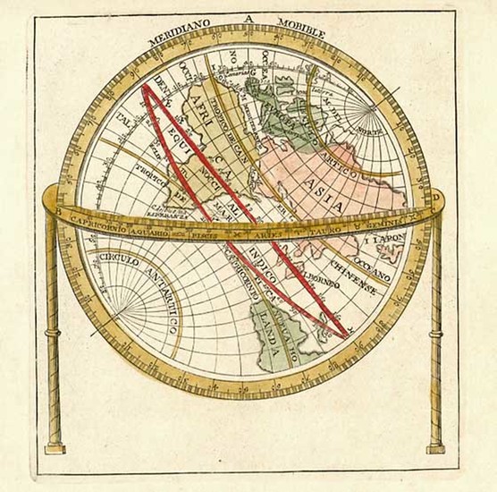 82-World and Eastern Hemisphere Map By Anonymous