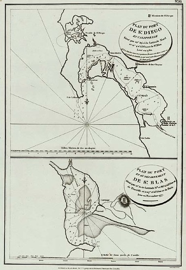 2-Mexico and California Map By Jean Francois Galaup de La Perouse