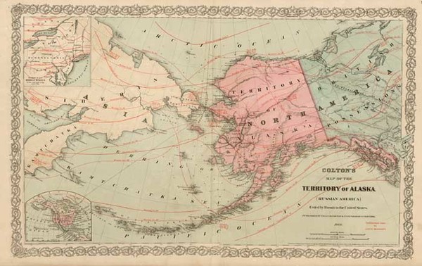 43-World, Alaska and Pacific Map By G.W.  & C.B. Colton