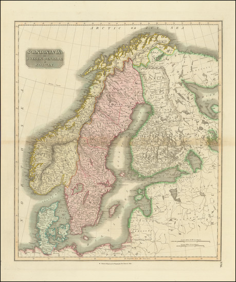 47-Scandinavia Map By John Thomson