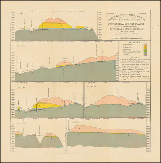 37-California and Geological Map By Britton & Rey