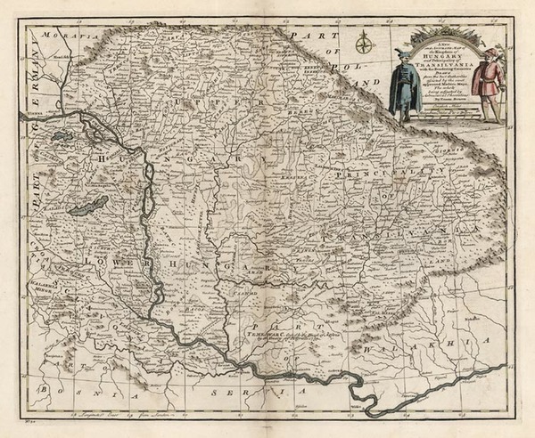 5-Europe, Hungary, Romania, Czech Republic & Slovakia and Balkans Map By Emanuel Bowen