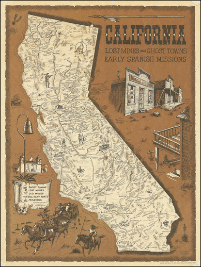 80-Pictorial Maps and California Map By Andy Dagosta