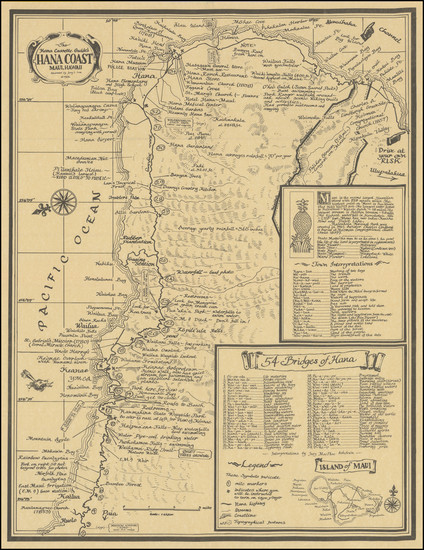 52-Hawaii, Hawaii and Pictorial Maps Map By Jerry L. Leon