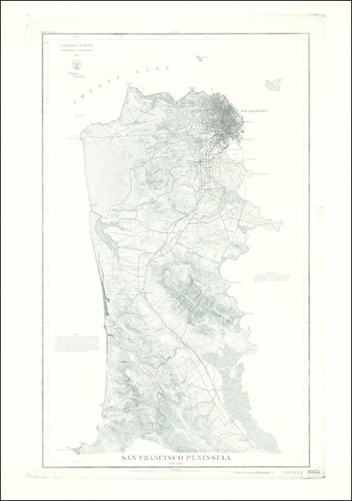 65-San Francisco & Bay Area Map By U.S. Coast Survey