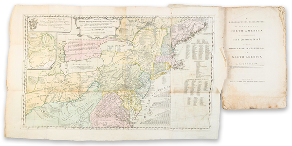 83-New England, Southeast and Ohio Map By Thomas Pownall