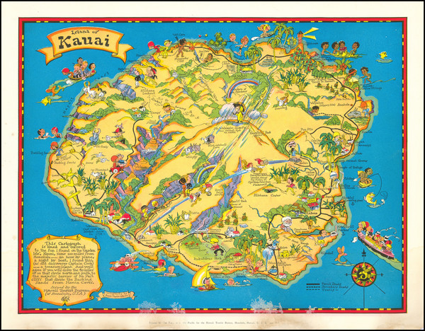 36-Hawaii, Hawaii and Pictorial Maps Map By Ruth Taylor White