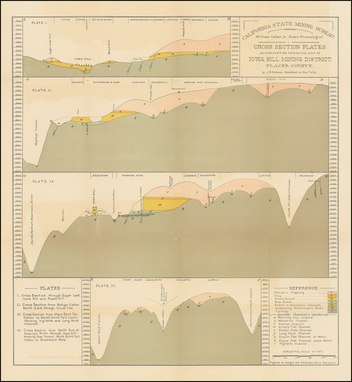 56-California and Geological Map By Britton & Rey