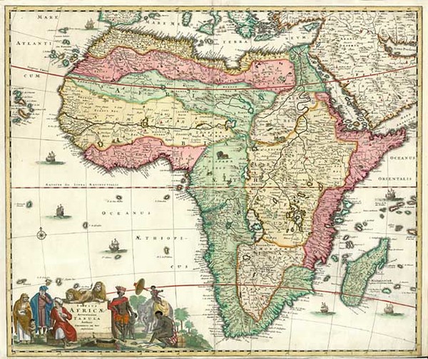 59-Africa and Africa Map By Frederick De Wit