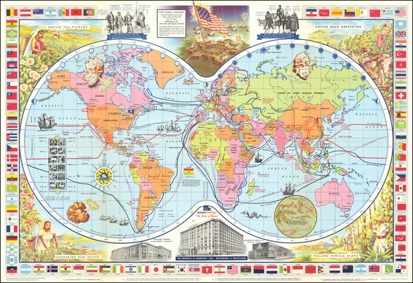 32-World and Pictorial Maps Map By McCormick & Company