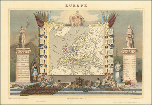 95-Europe Map By Victor Levasseur