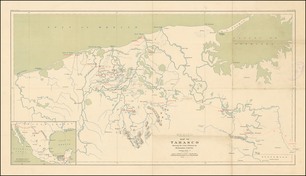 96-Mexico Map By Hakluyt Society