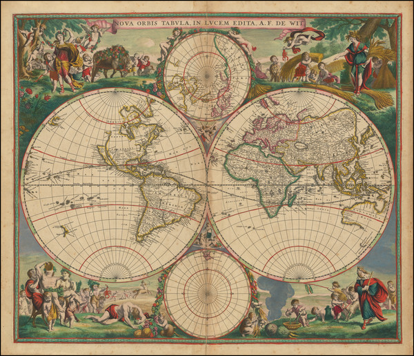 100-World Map By Frederick De Wit